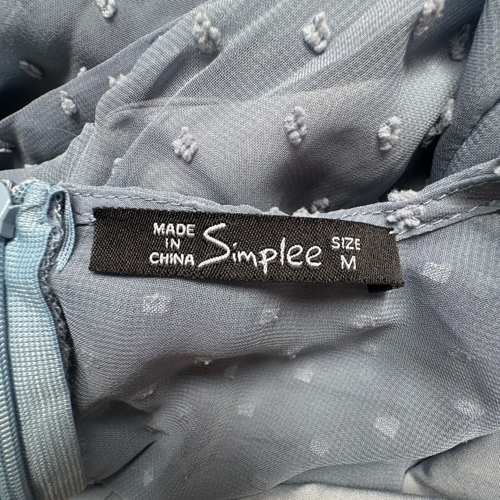 Blue Ruffle Dress - Picture 3 of 3